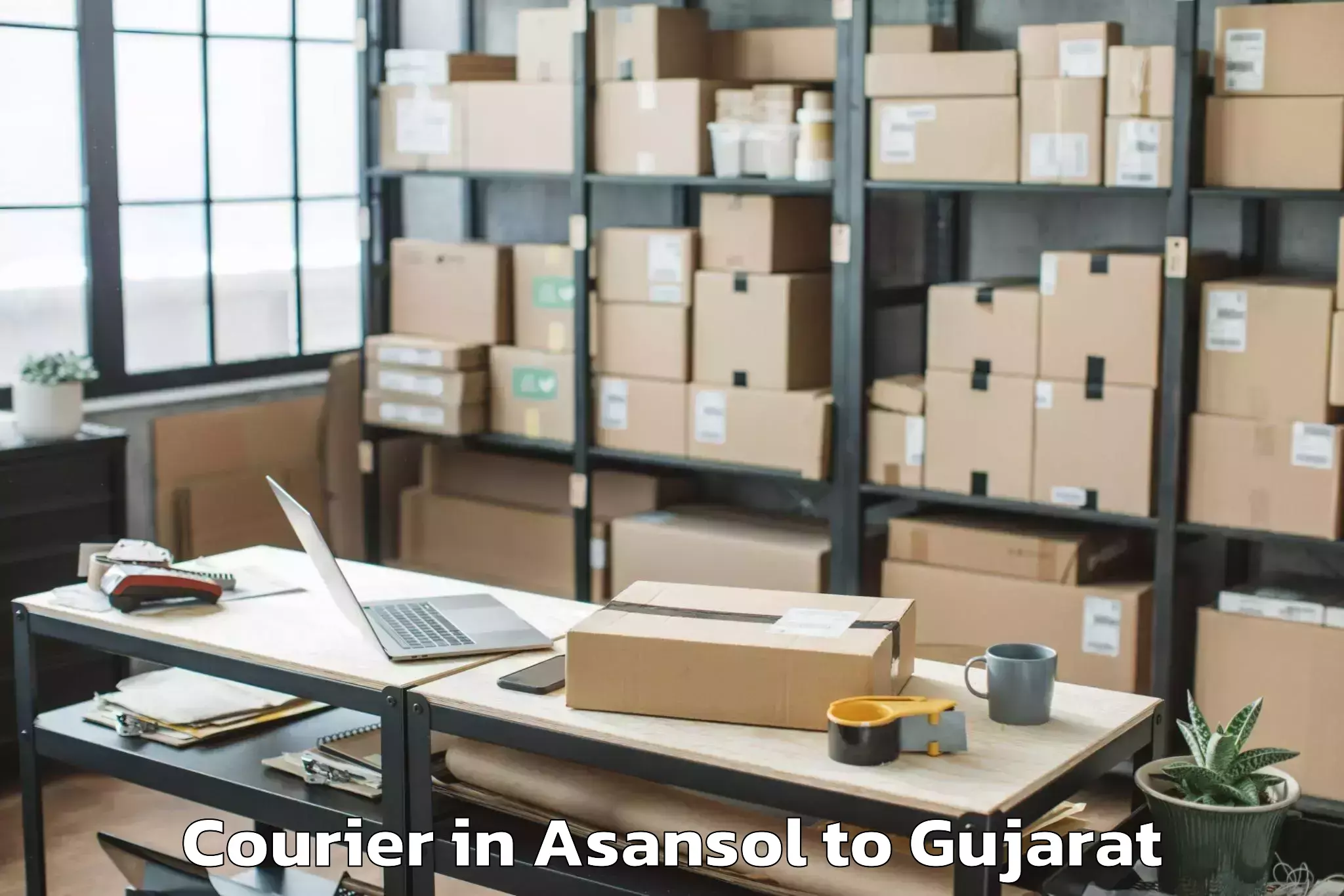 Hassle-Free Asansol to Kandla Port Courier